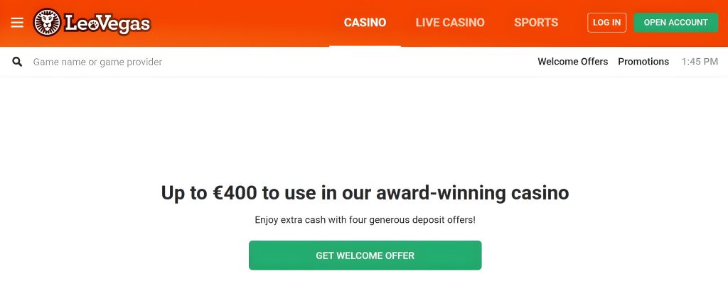 leovegas casino canada